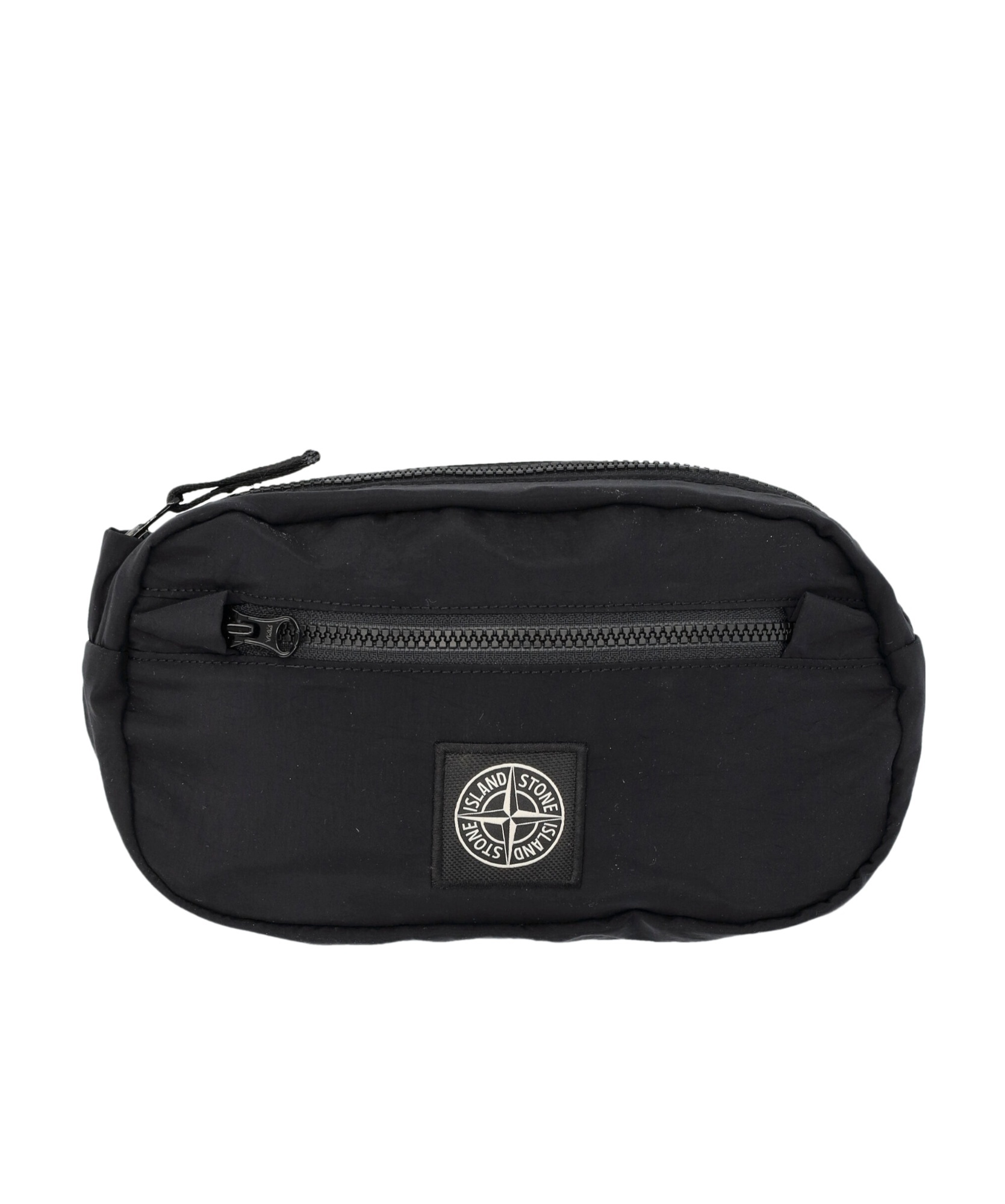 STONE ISLAND STONE ISLAND JUNIOR LOGO PATCH ZIPPED BELT BAG