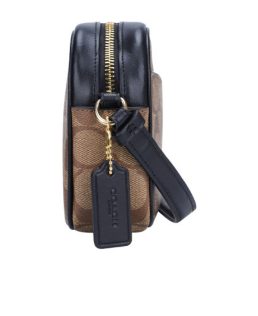Coach Mini Jamie Logo Satchel Bag In Brown