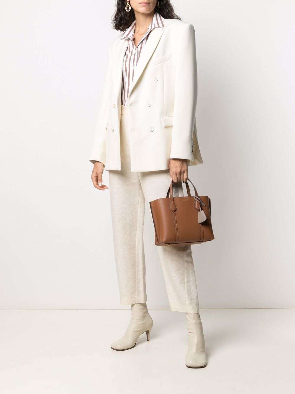 Tory Burch Perry Top-handle Tote In Brown