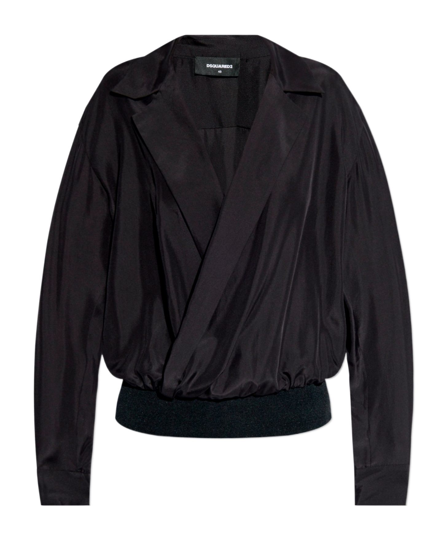 Dsquared2 Silk Blouse In Black