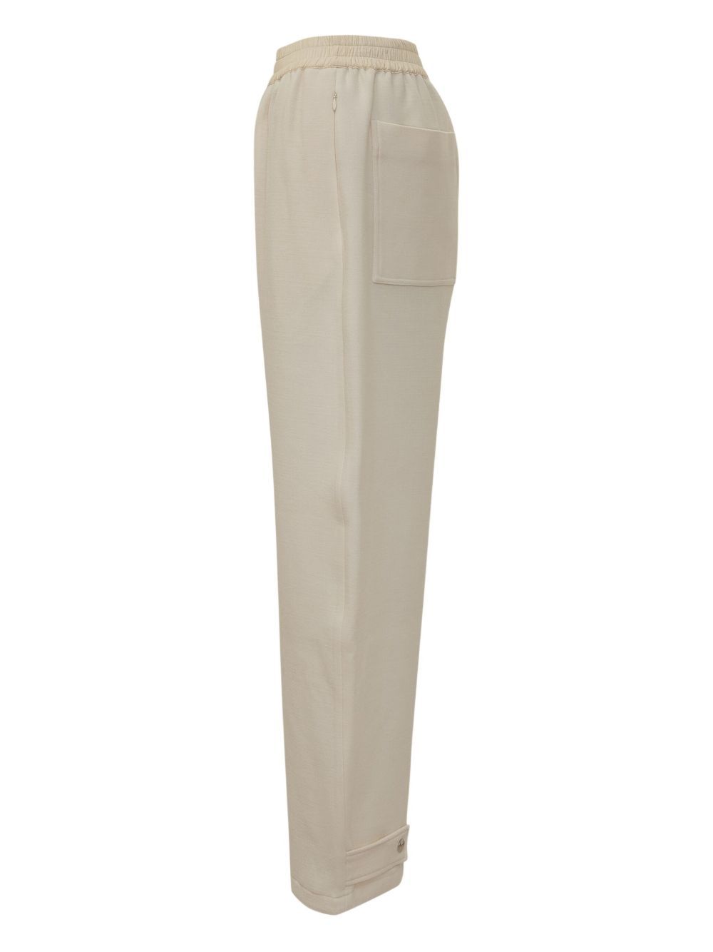 Studio Nicholson Elastic Waist Casual Pants In Neutral