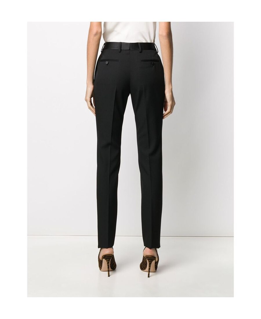 Saint Laurent Slim-fit Tailored Trousers In Black
