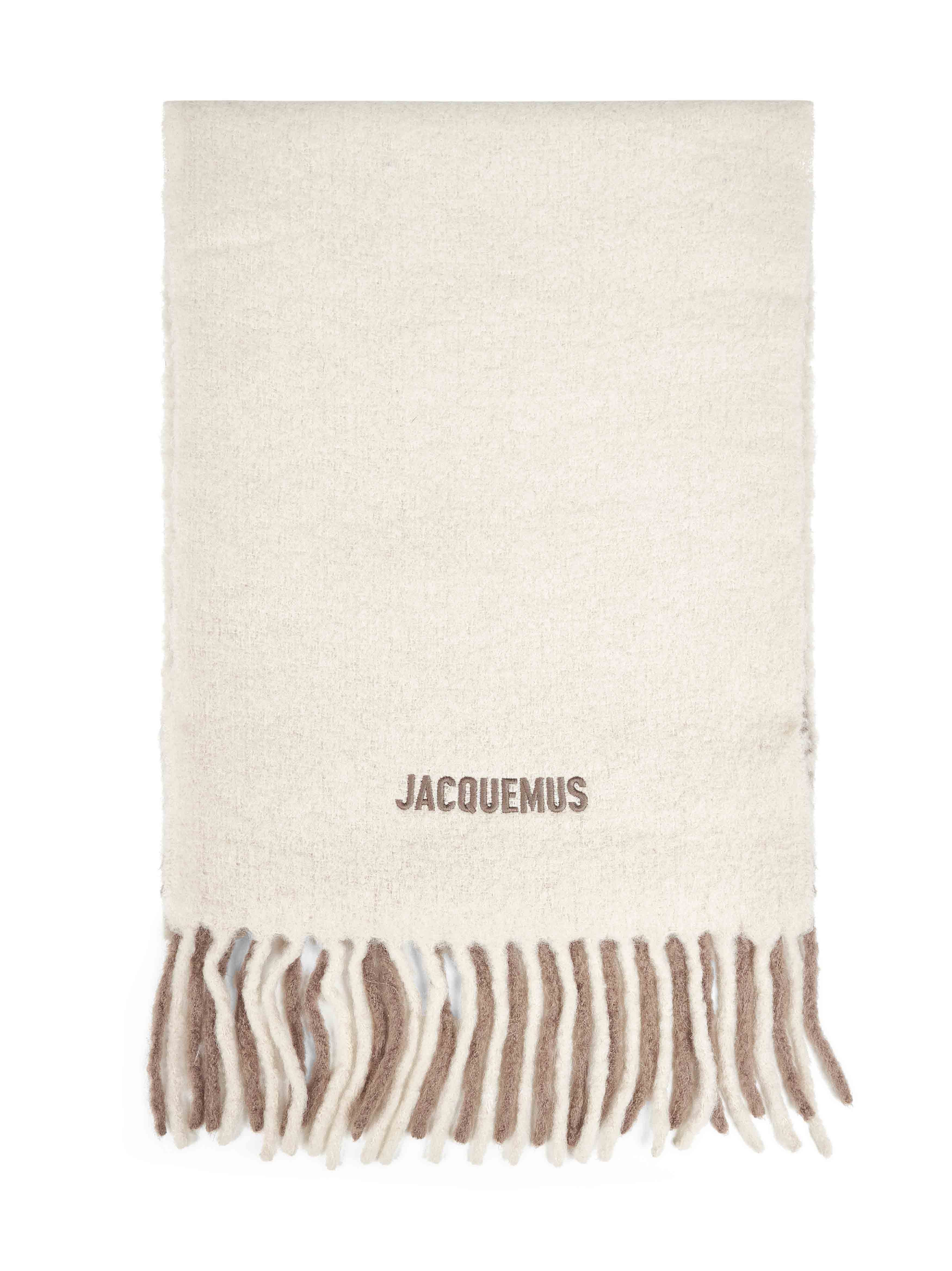 Jacquemus Rectangular Scarf In White