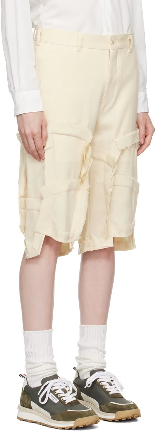COMME DES GARÇONS RAW-EDGE TAILORED SHORTS