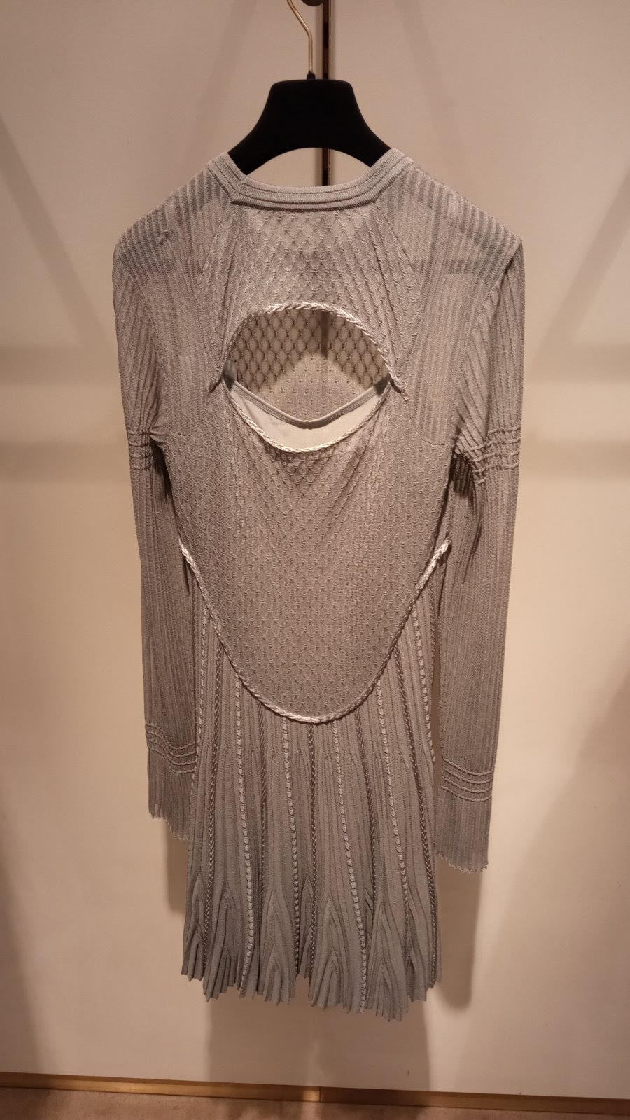 Givenchy Long Sleeved Dress In Gray