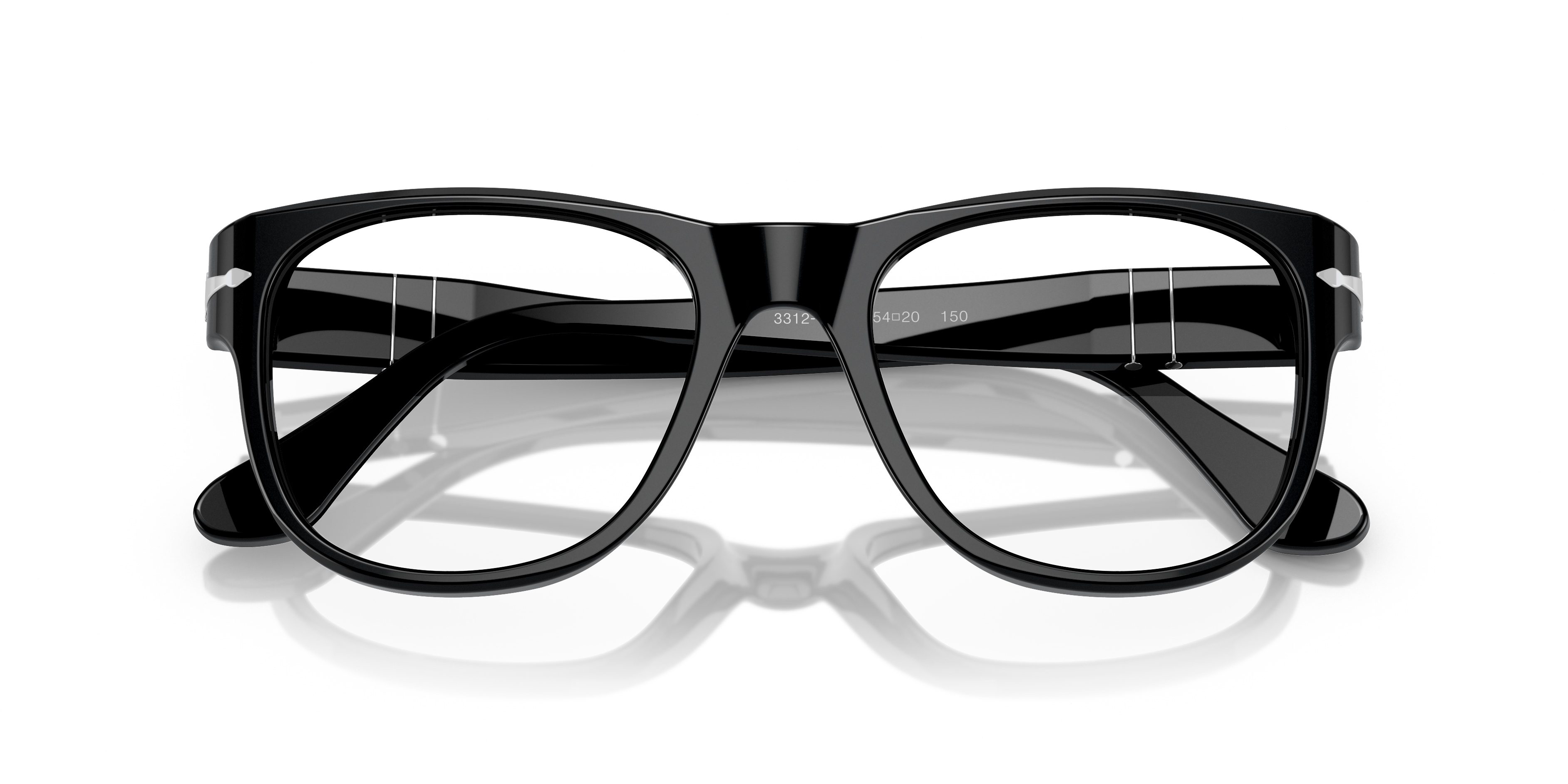Persol Square Frame Glasses In Black