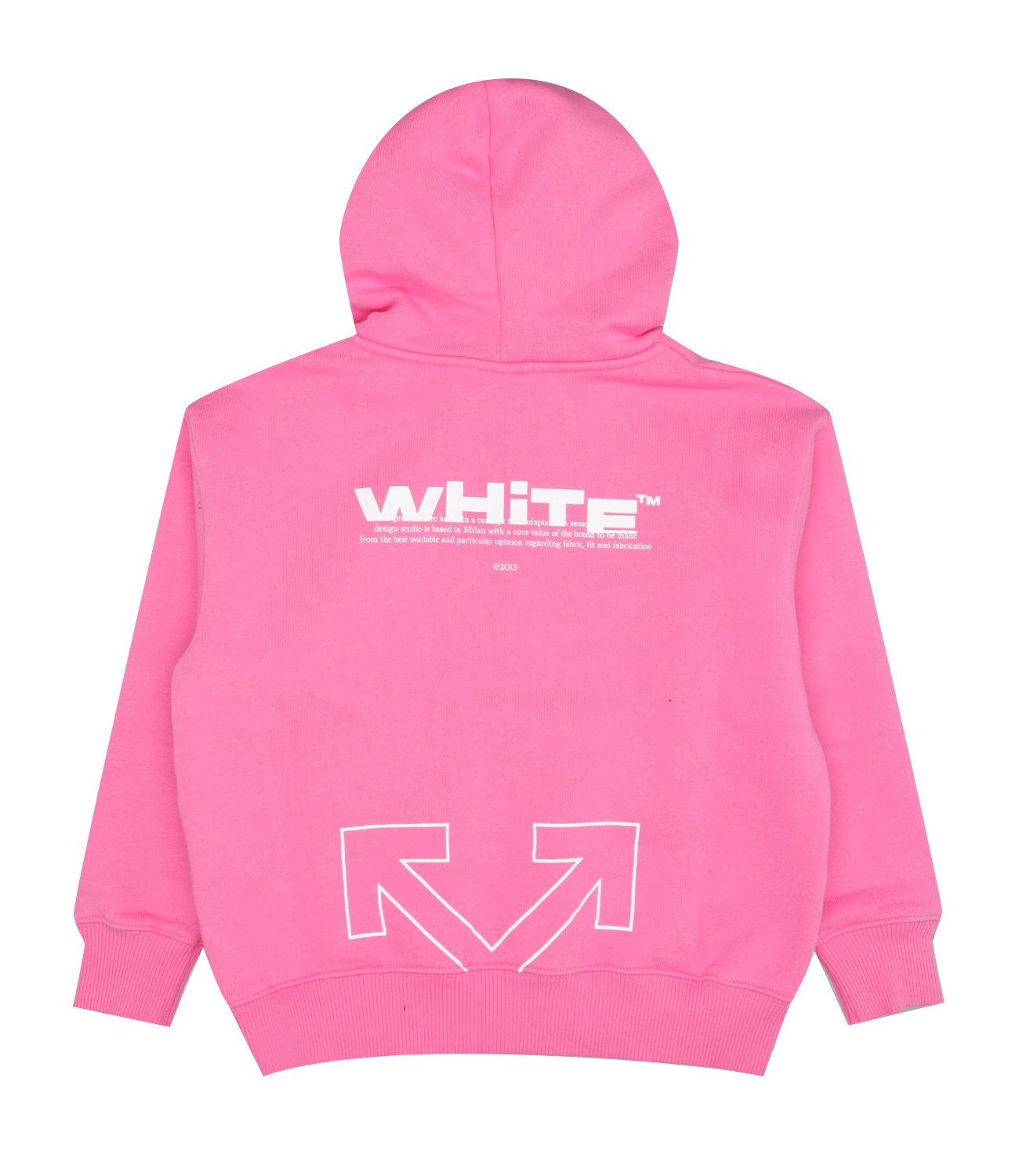 Off-white Logo-print Hoodie In Pink