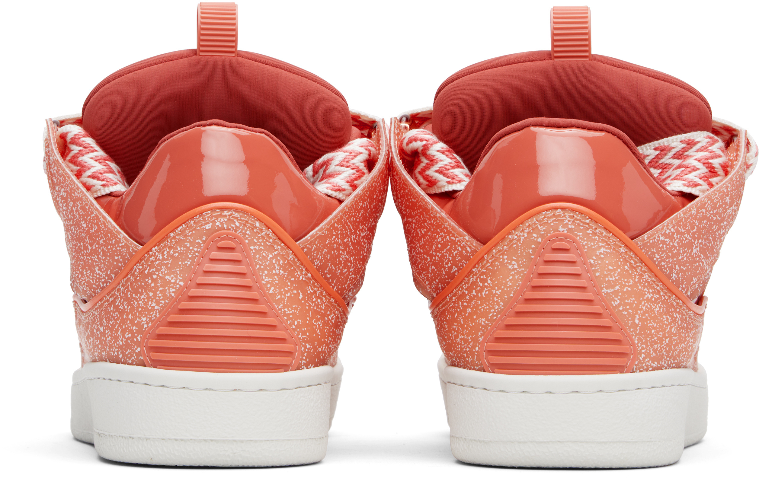 Lanvin Pink Speckled Curb Sneakers In Pink