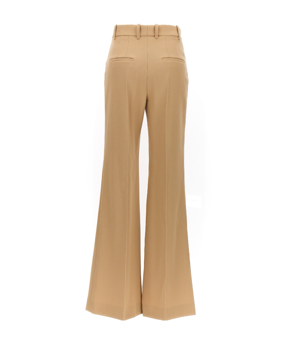 Chloé Beige Flared Pants In Nude