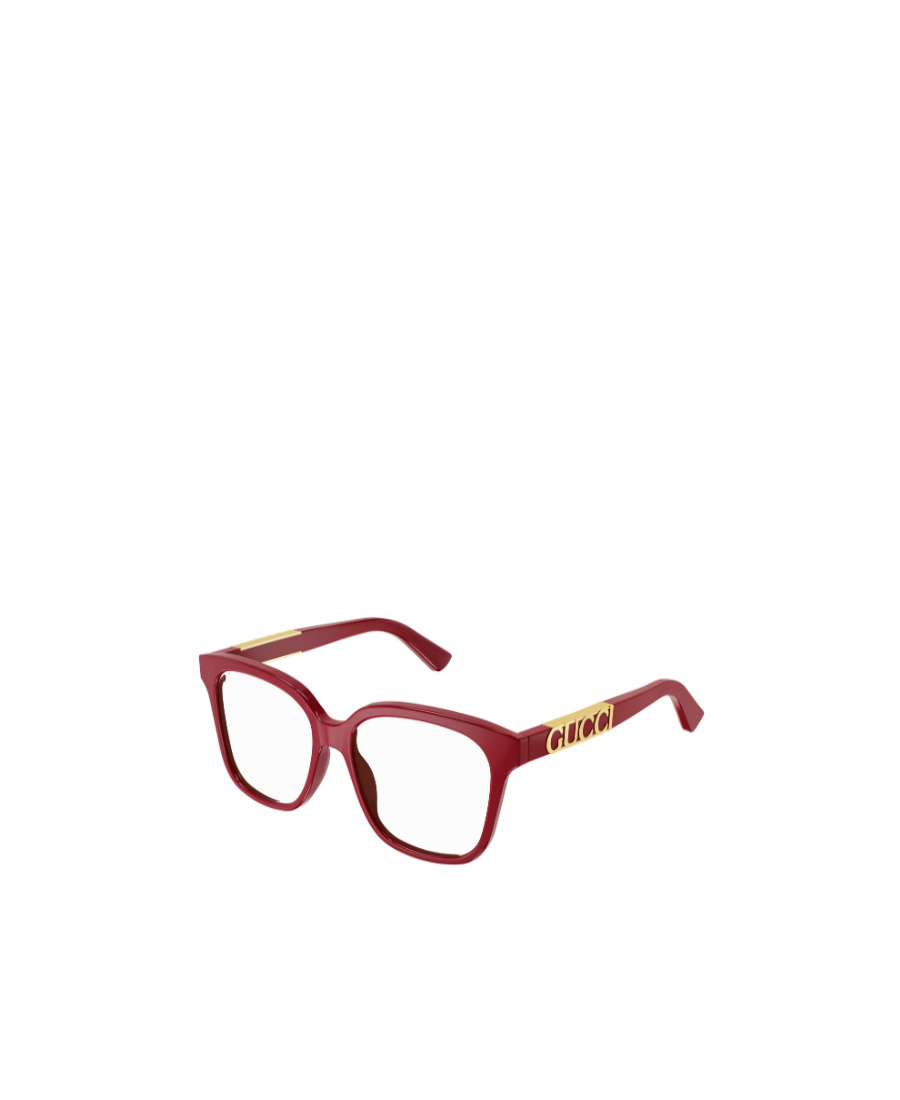 Gucci Square Frame Optical Glasses In Red