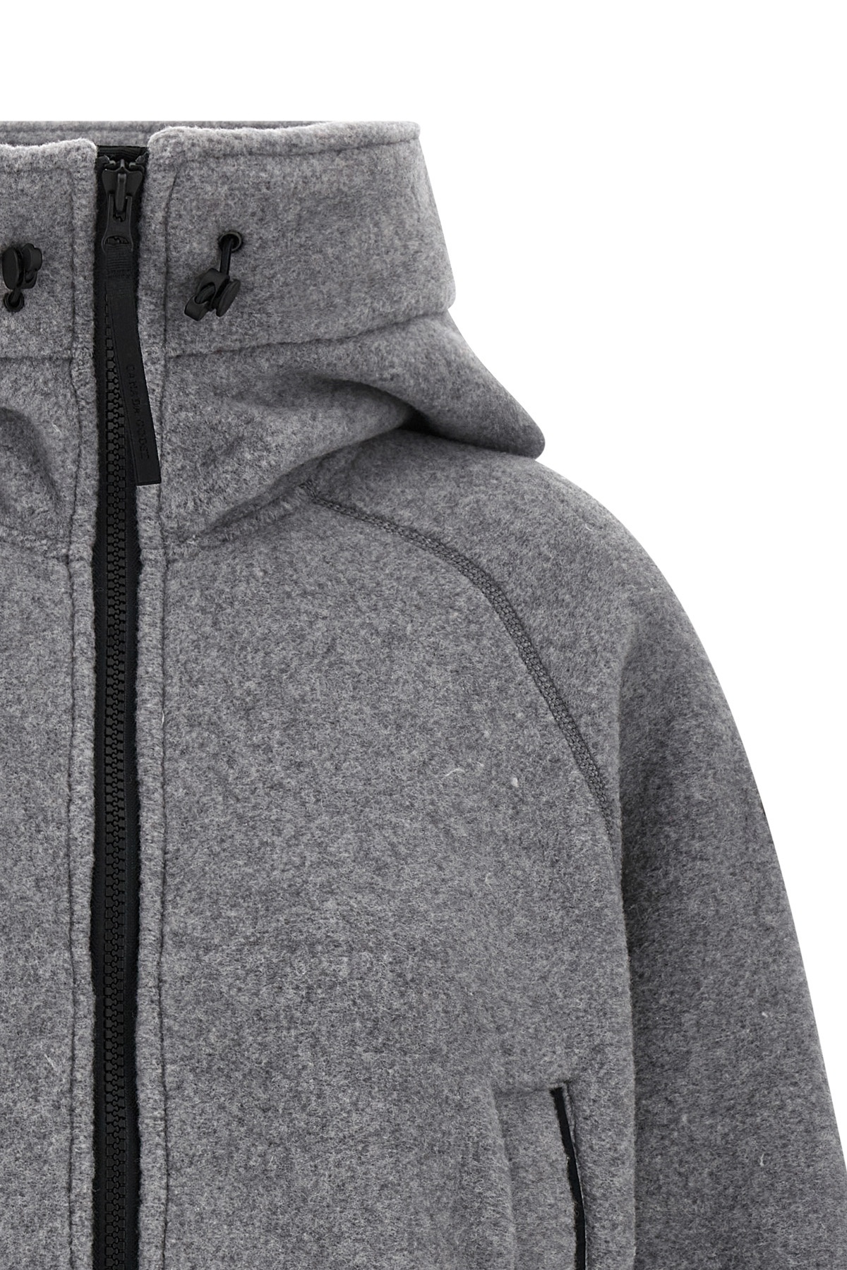 Canada Goose Chilliwack Fleece Wool-blend Bomber Jacket In Gray