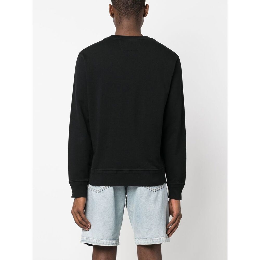 C.p. Company Logo-embroidered Sweatshirt In Black