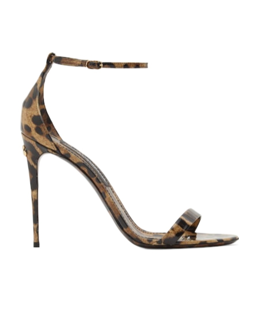 Dolce & Gabbana 105mm Keira Patent Leather Sandals