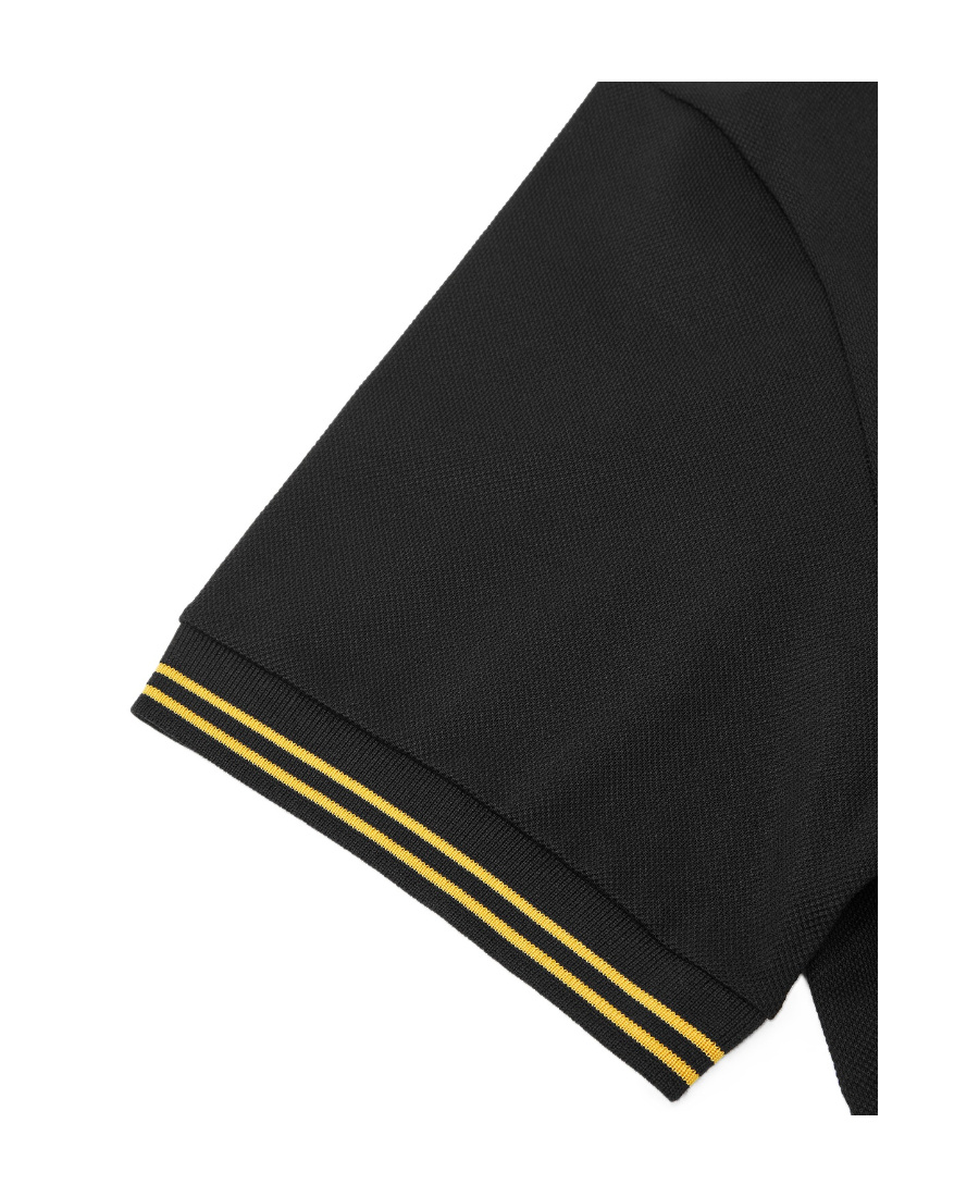 Shop Versace Medusa Head-embroidered Cotton Polo Shirt In Black