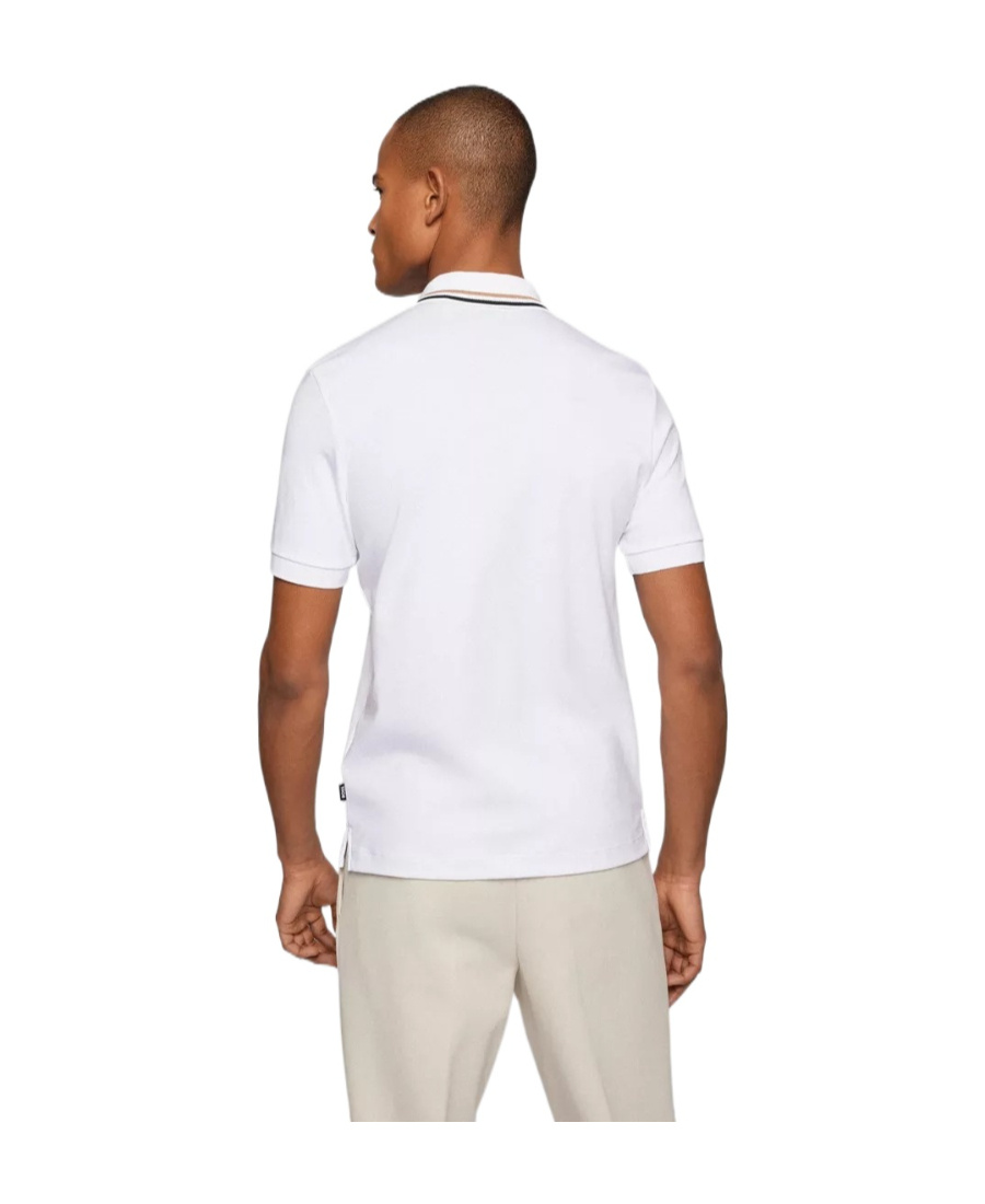 Shop Hugo Boss Short-sleeve Polo Shirt In White