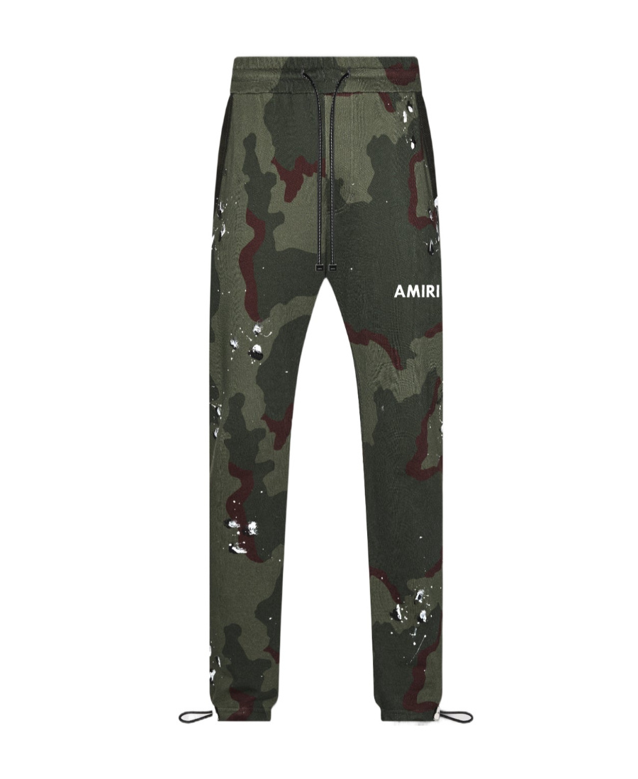 Amiri Camouflage-print Track Pants In Black
