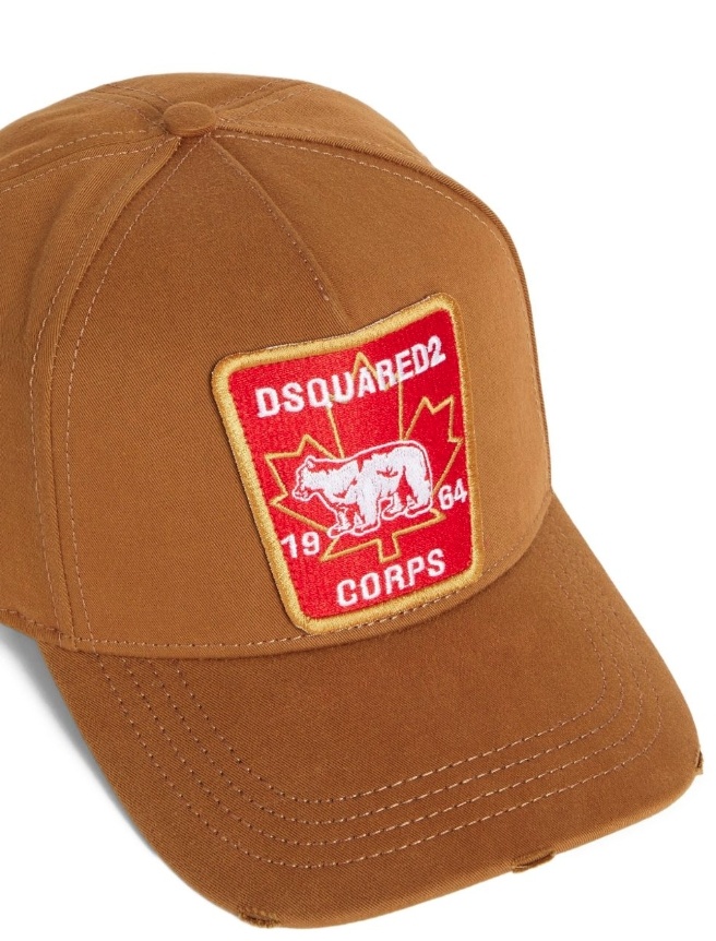 Dsquared2 Canadian-patch Baseball Cap In Brown