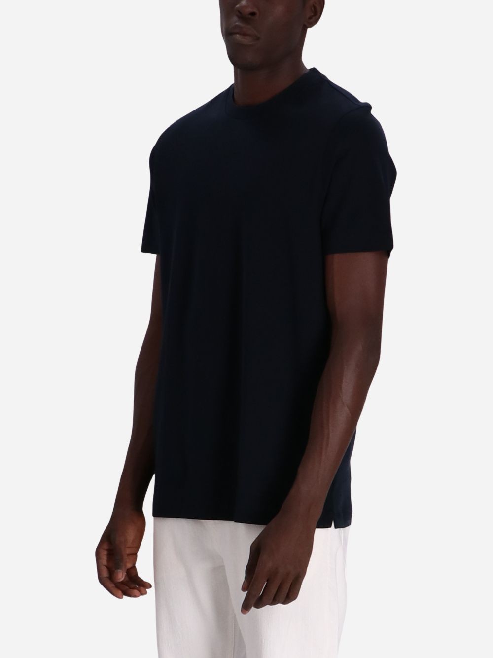Hugo Boss Crew-neck Cotton T-shirt In Black