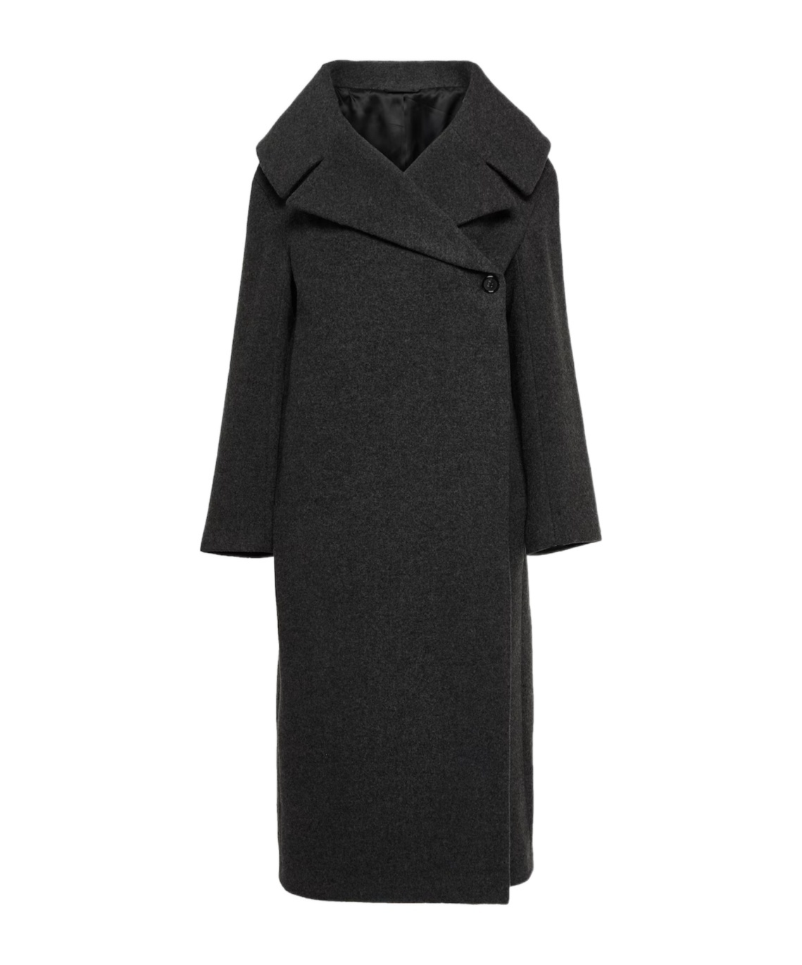 Totême Oversized Wool-blend Felt Coat In Black
