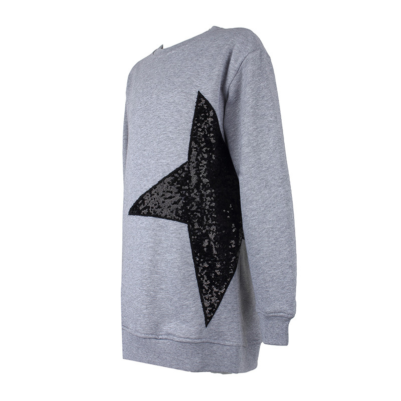 MSGM ROUND COLLAR LONG SLEEVE SWEATER