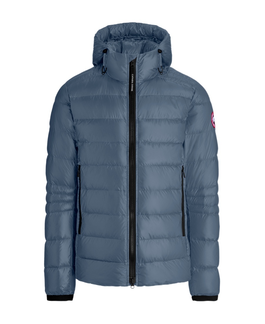 Shop Canada Goose Logo-patch Padded Down Jacket In Blue