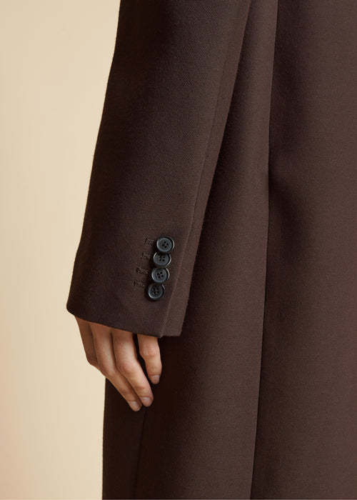 Khaite Long-sleeved Coat In Black