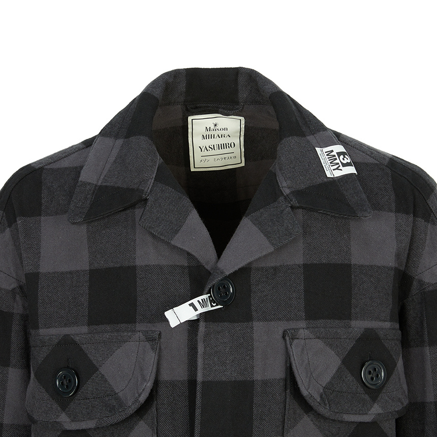 Miharayasuhiro Check Pocket Shirt In Multi
