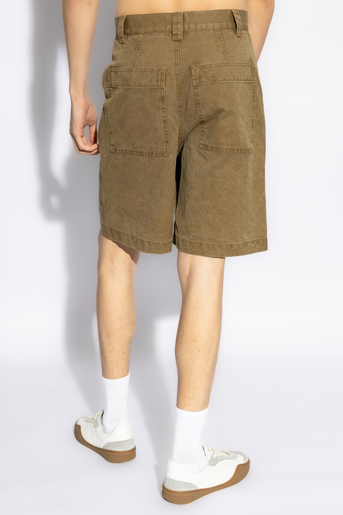 Isabel Marant Brown Kyle Denim Shorts In Green