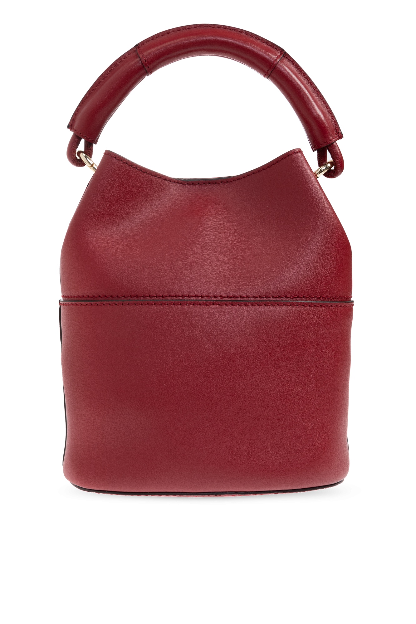 Furla Round Handle Shoulder Bag In Red