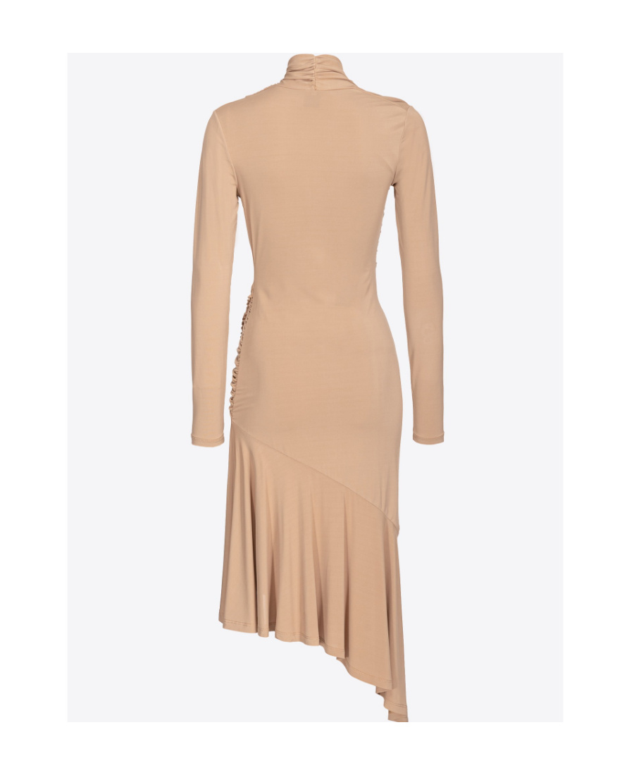 Pinko Asymmetric-design Minidress In Nude