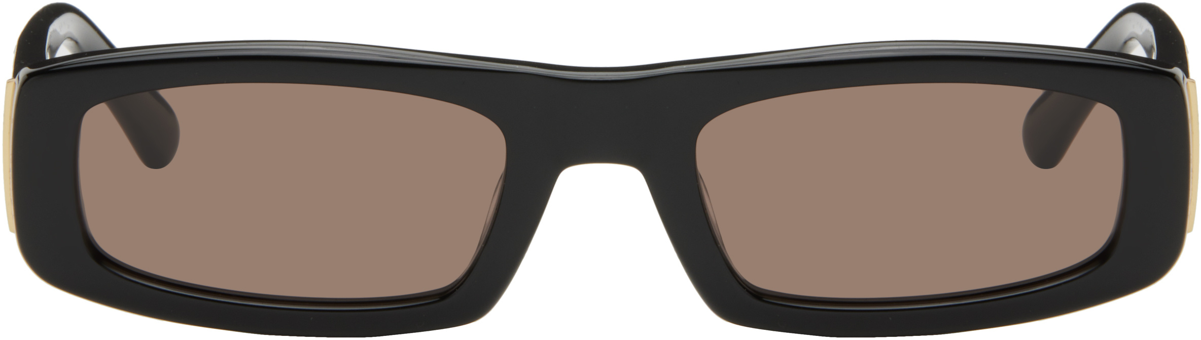 Ami Alexandre Mattiussi Black 75010 Sunglasses In Green