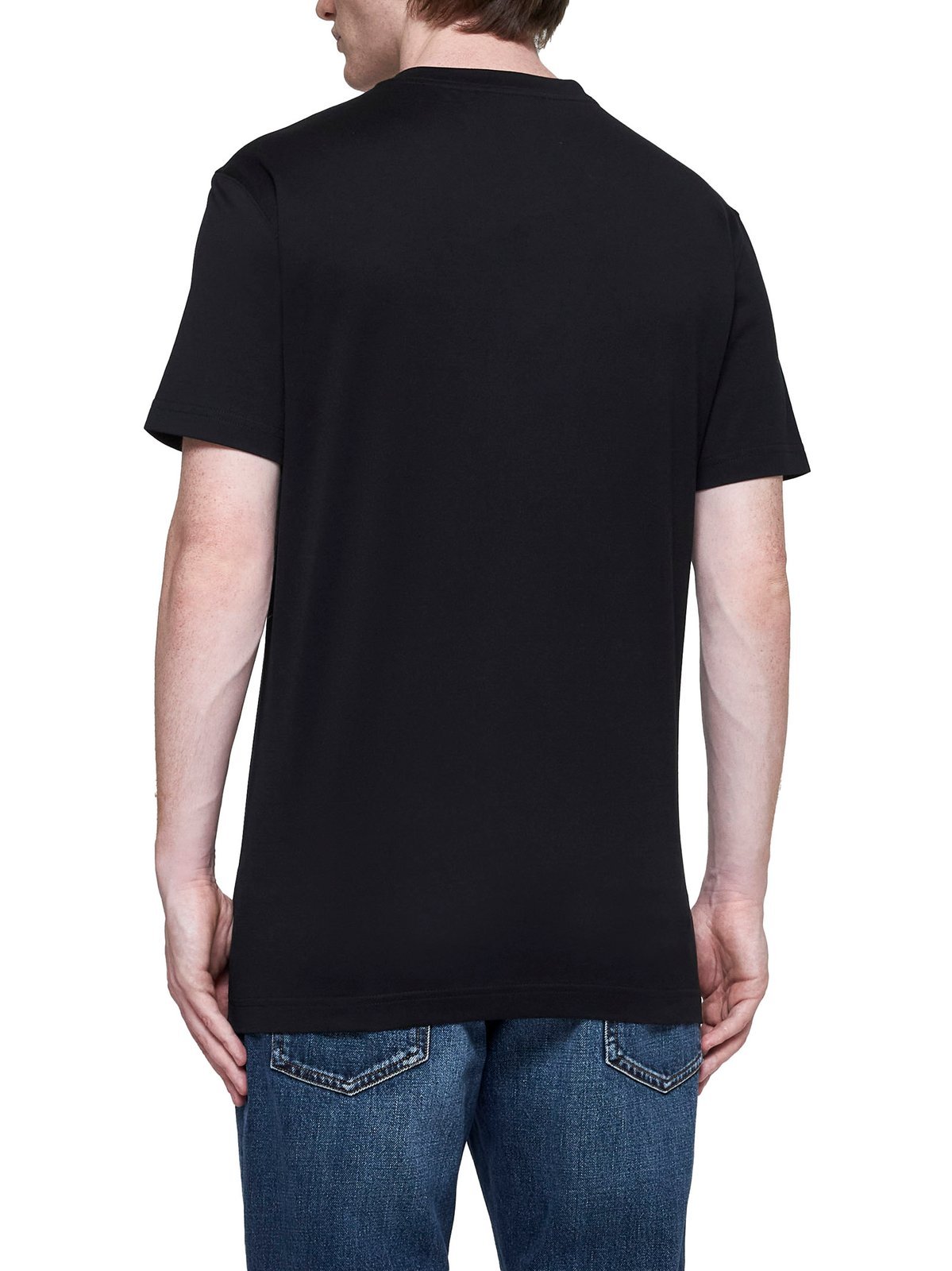 Dolce & Gabbana Cotton T-shirt With Logo Print In Black