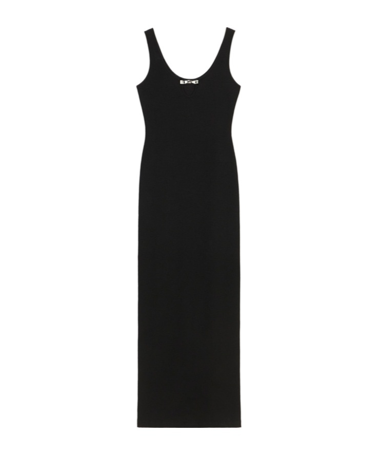 Blumarine Rib Dress In Black