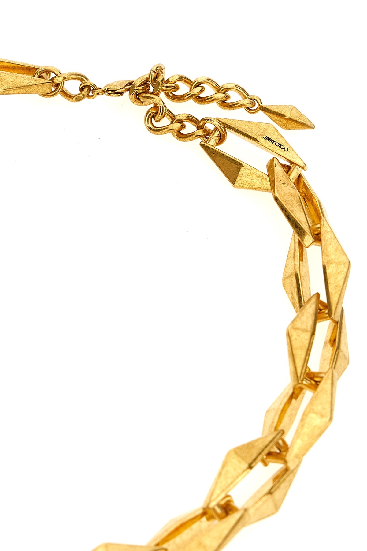 Jimmy Choo 'linkage De Diamant' Necklace In Yellow