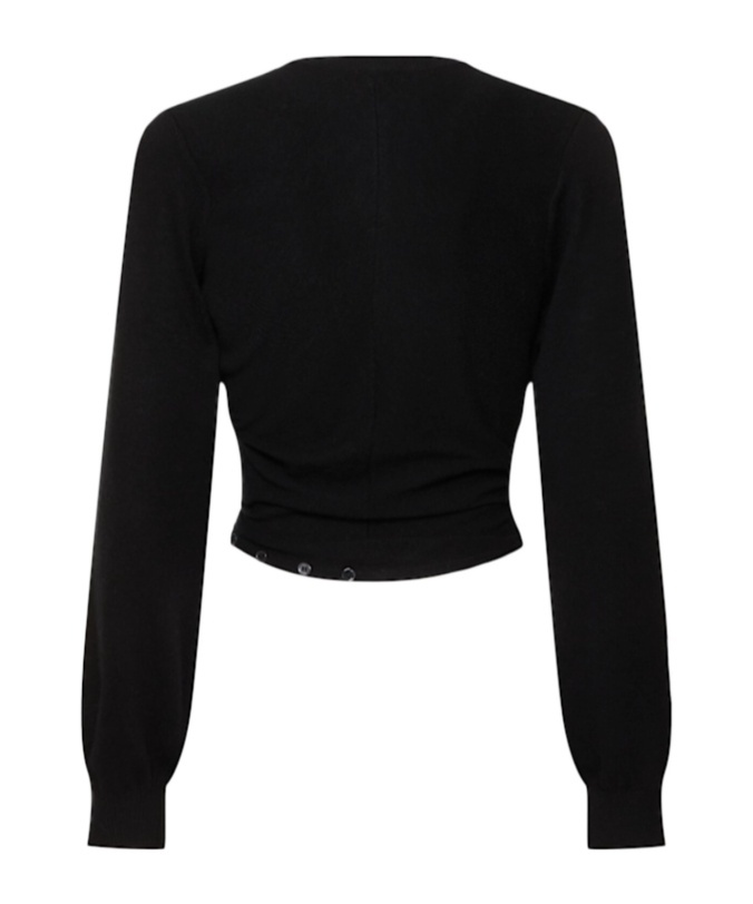 ALEXANDER WANG CARDIGAN WITH SLIT AND HEM