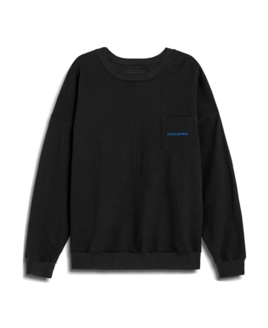 Daniel Patrick Logo Printed Sweater In Black