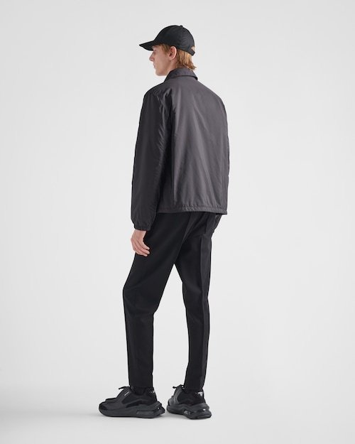 Shop Prada Re-nylon Blouson Jacket In Black