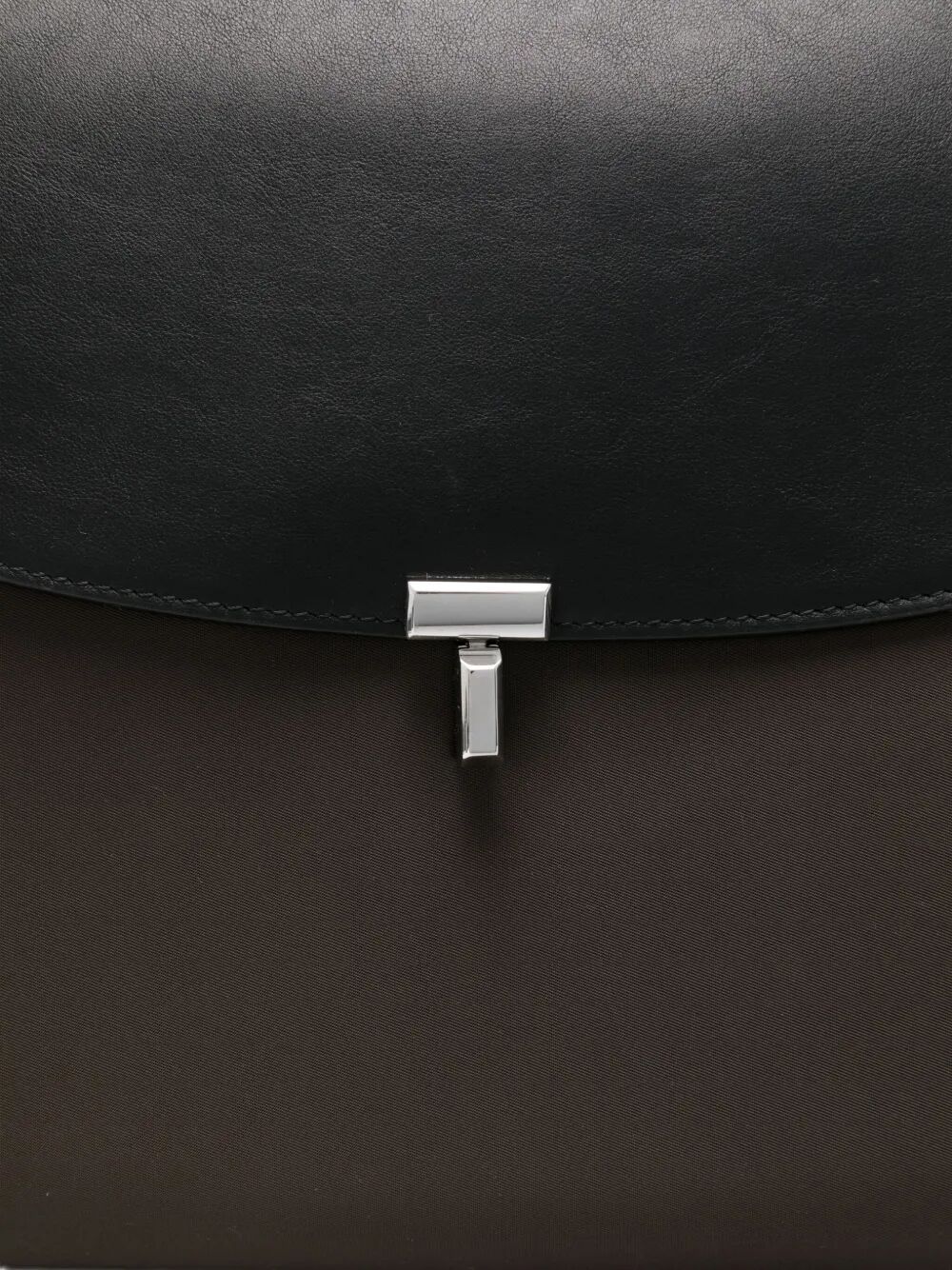 Totême T-lock Nylon Satchel Adjustable Strap Design In Black