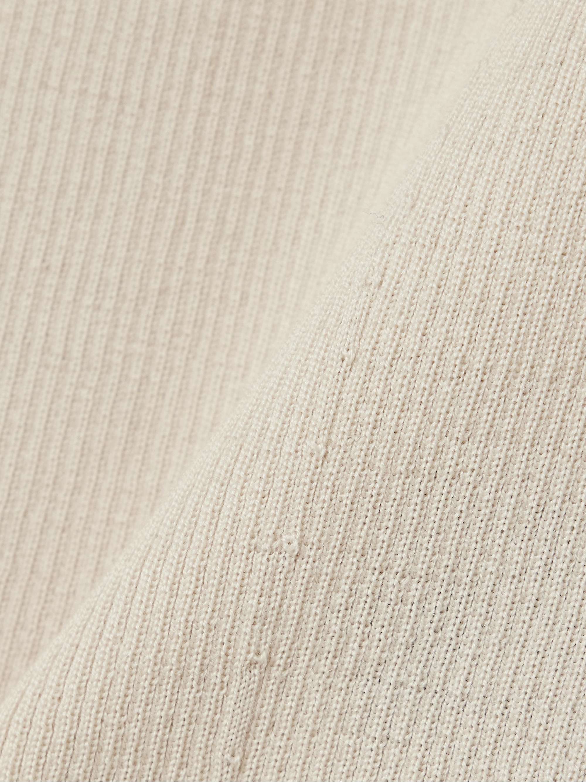 Shop Dries Van Noten Long-sleeved Sweater In Nude