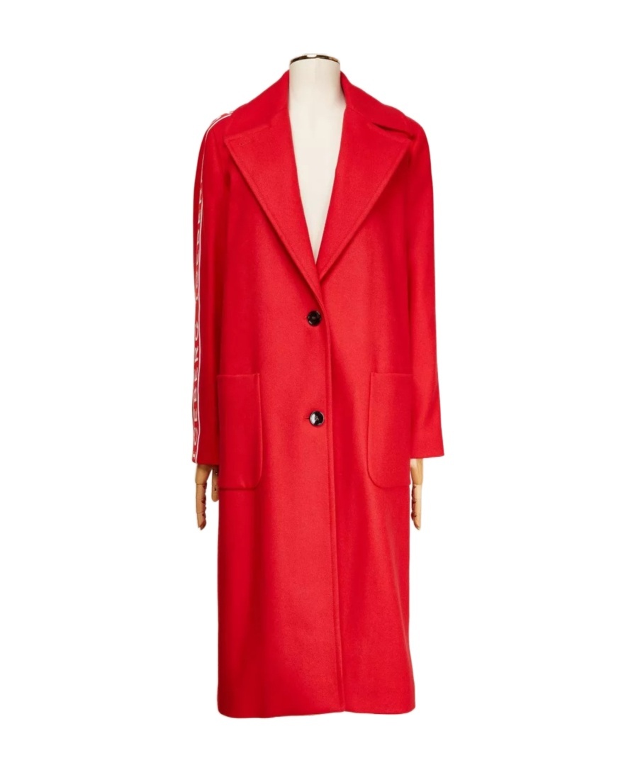 Iceberg Single-breasted Coat In Red