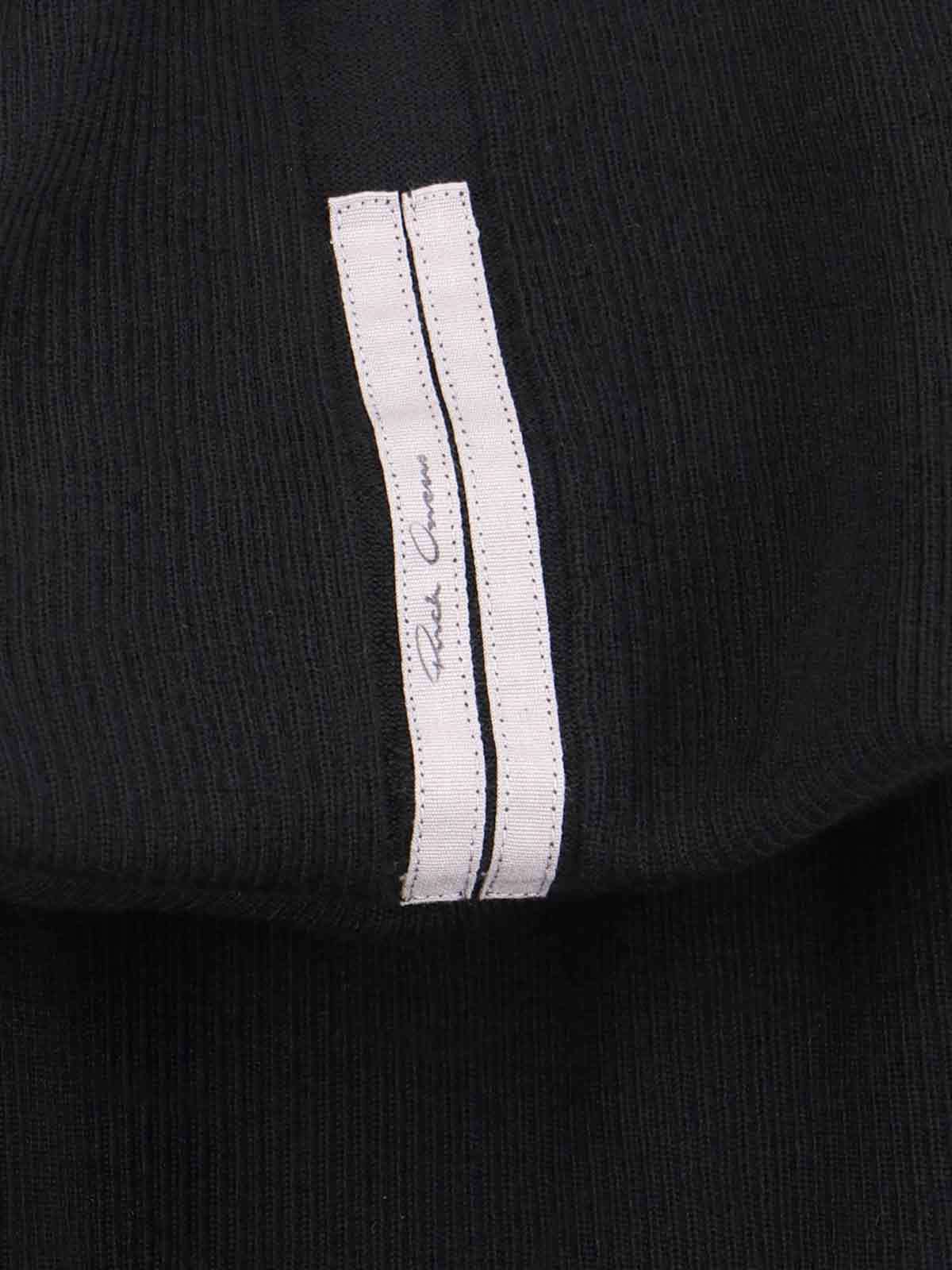 Rick Owens Ribbed High-neck Maxi Dress In Black