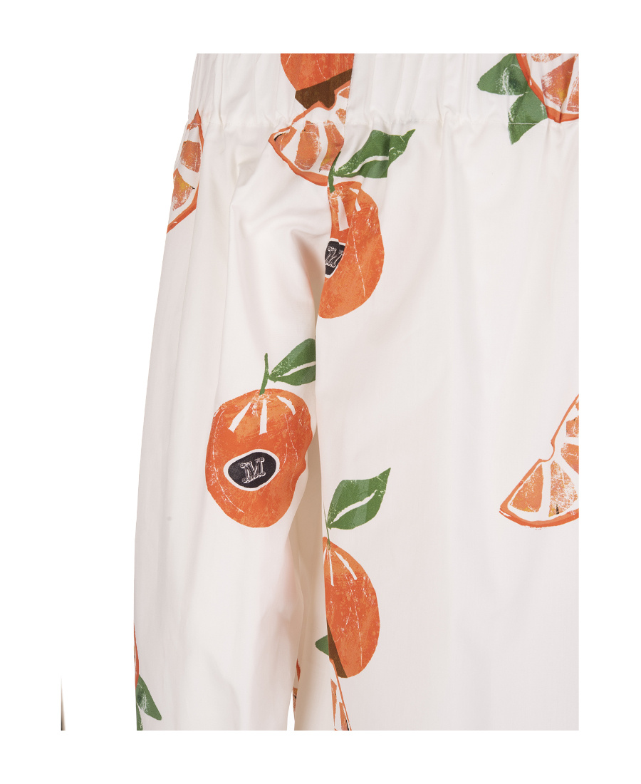 Max Mara Printed Strapless Blouse In Red