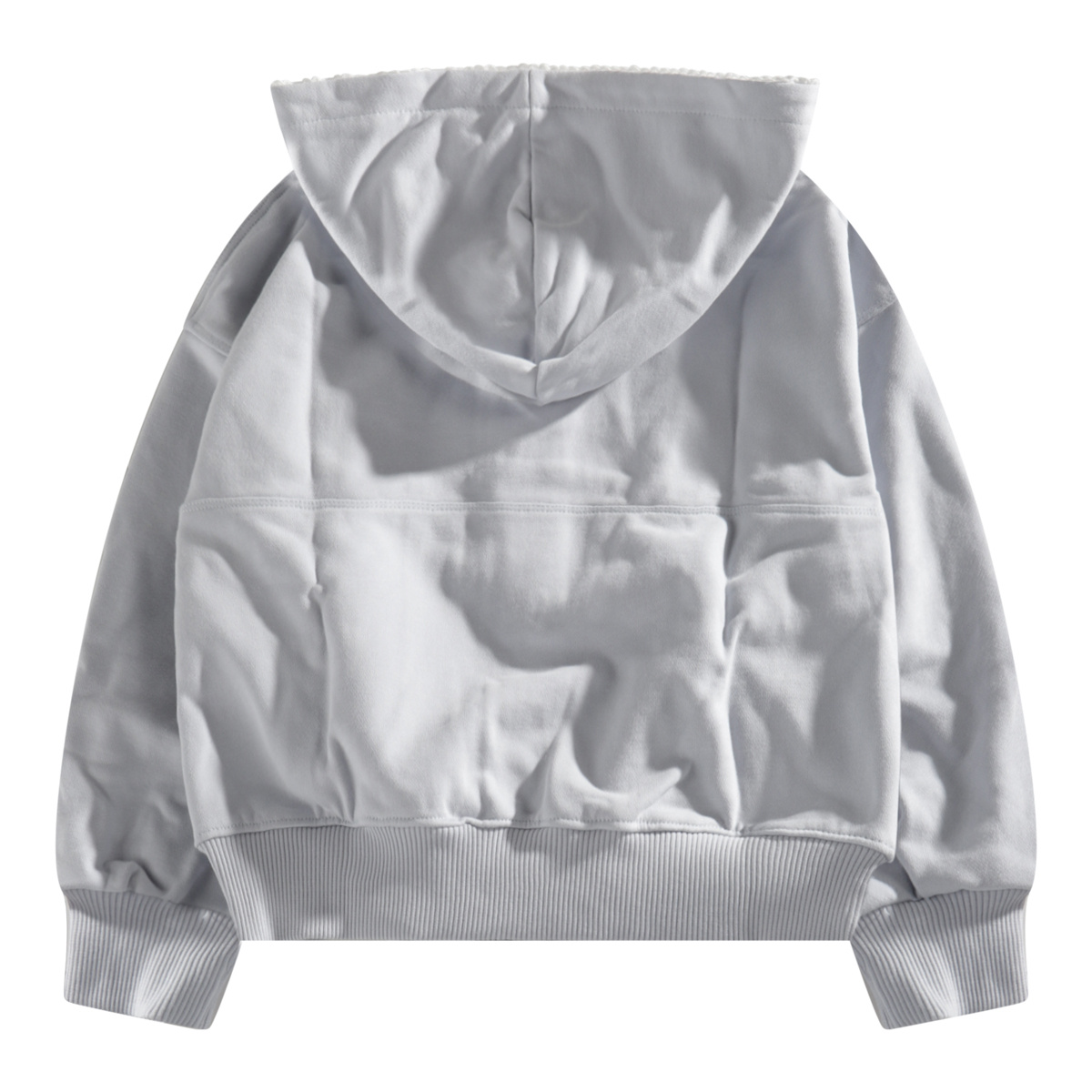 Chloé Kids Zip-up Drawstring Hoodie In Gray