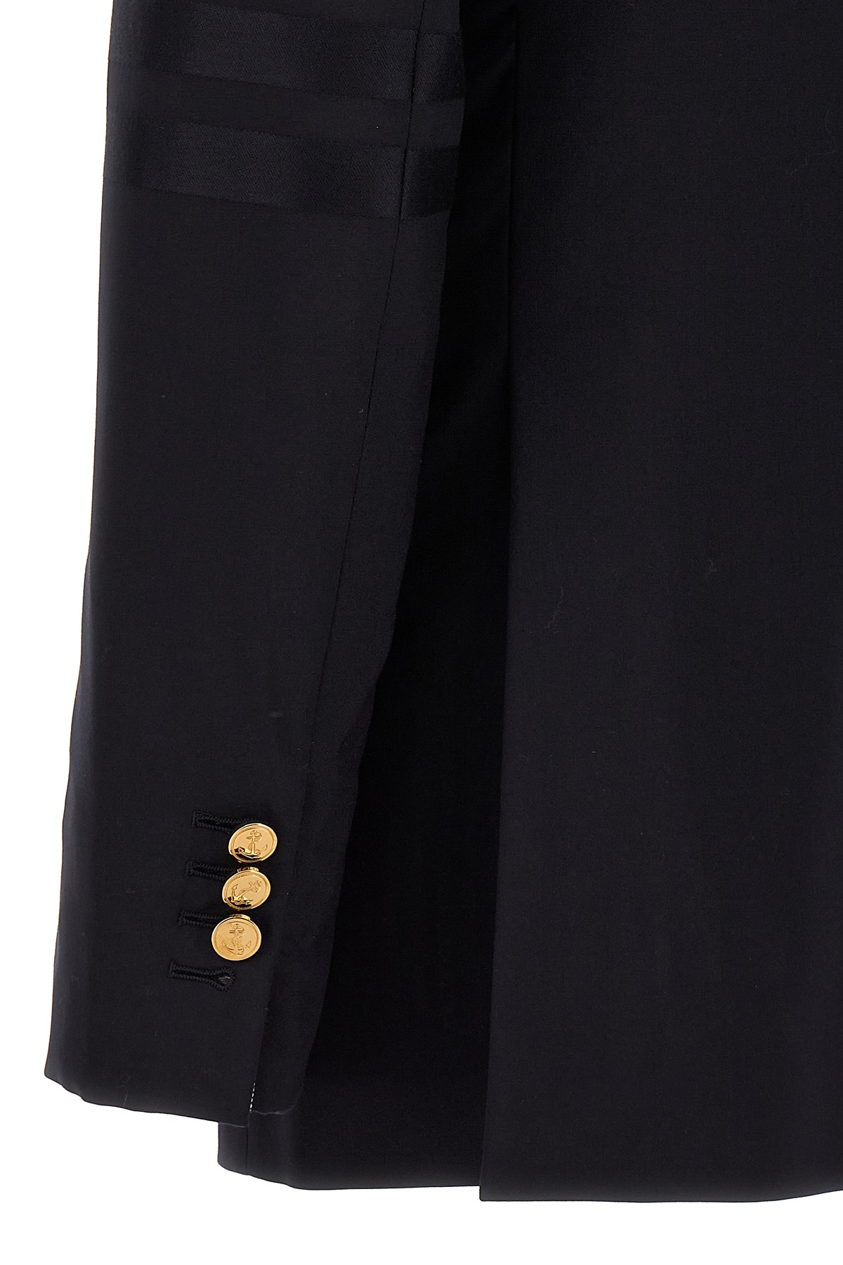 Thom Browne 4-bar Single-breasted Wool Blazer In Black