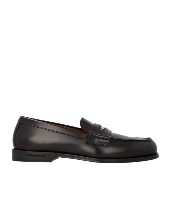 Shop Dsquared2 Leather Loafers