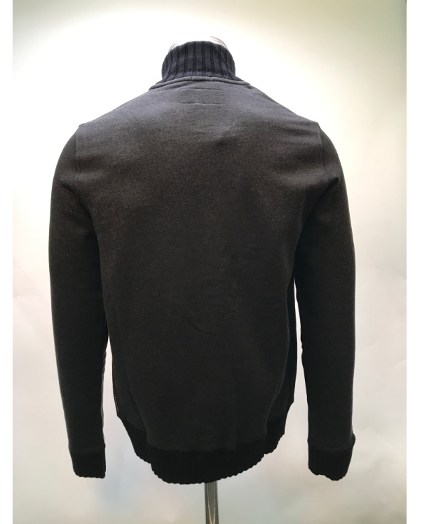 Armani Jeans Long-sleeved Casual Jacket In Black