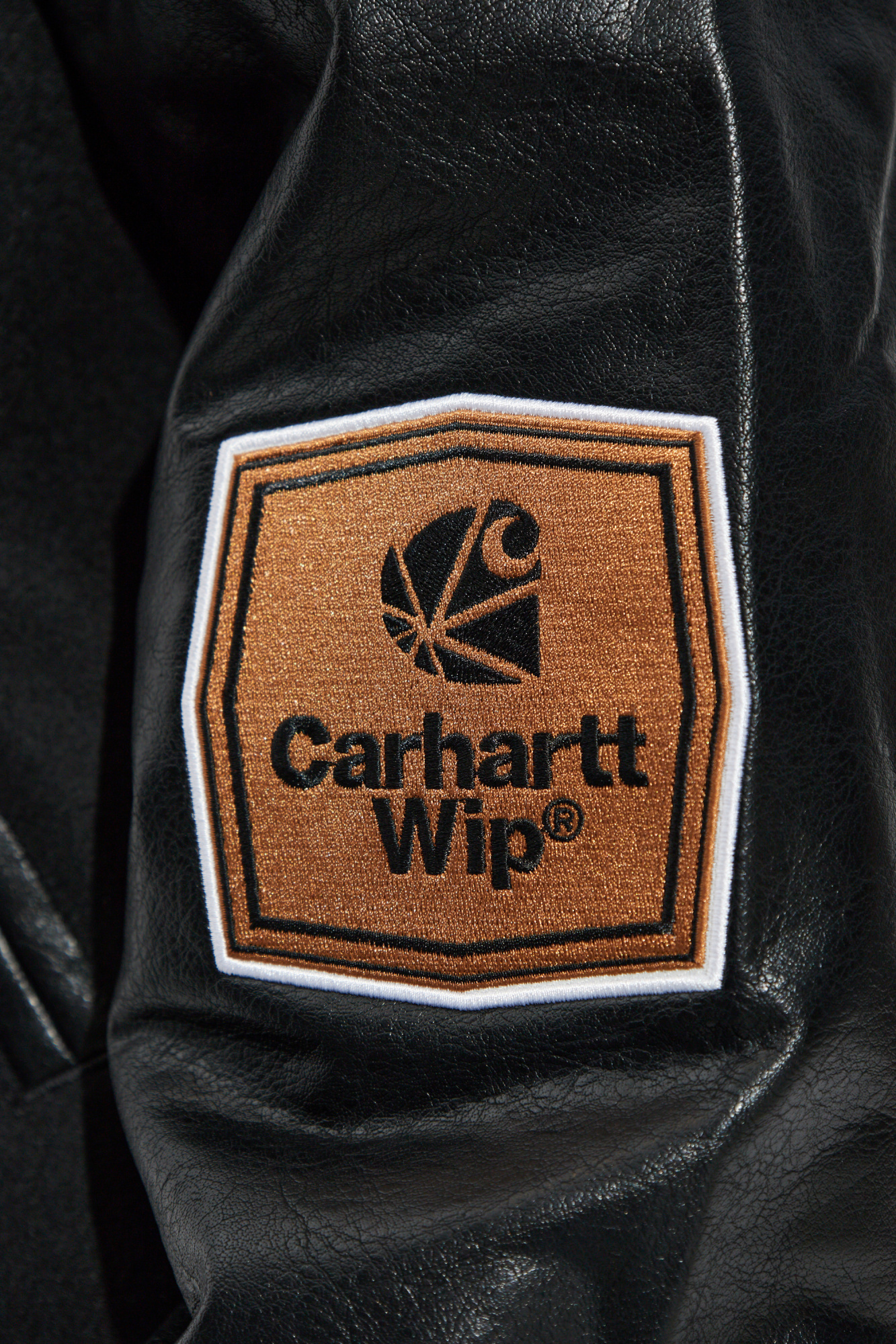 Carhartt Brown Ducks Bomber Jacket In Black