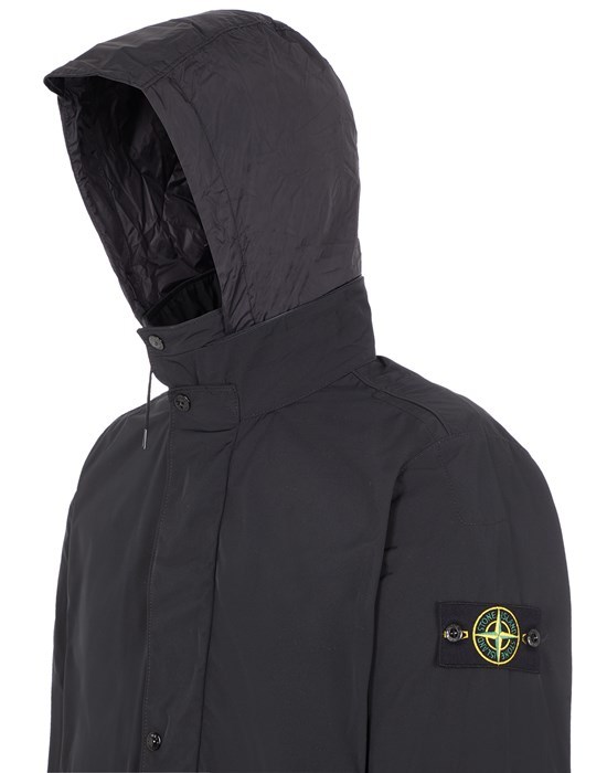 Stone Island Lightweight Jacket Black Polyester In Black