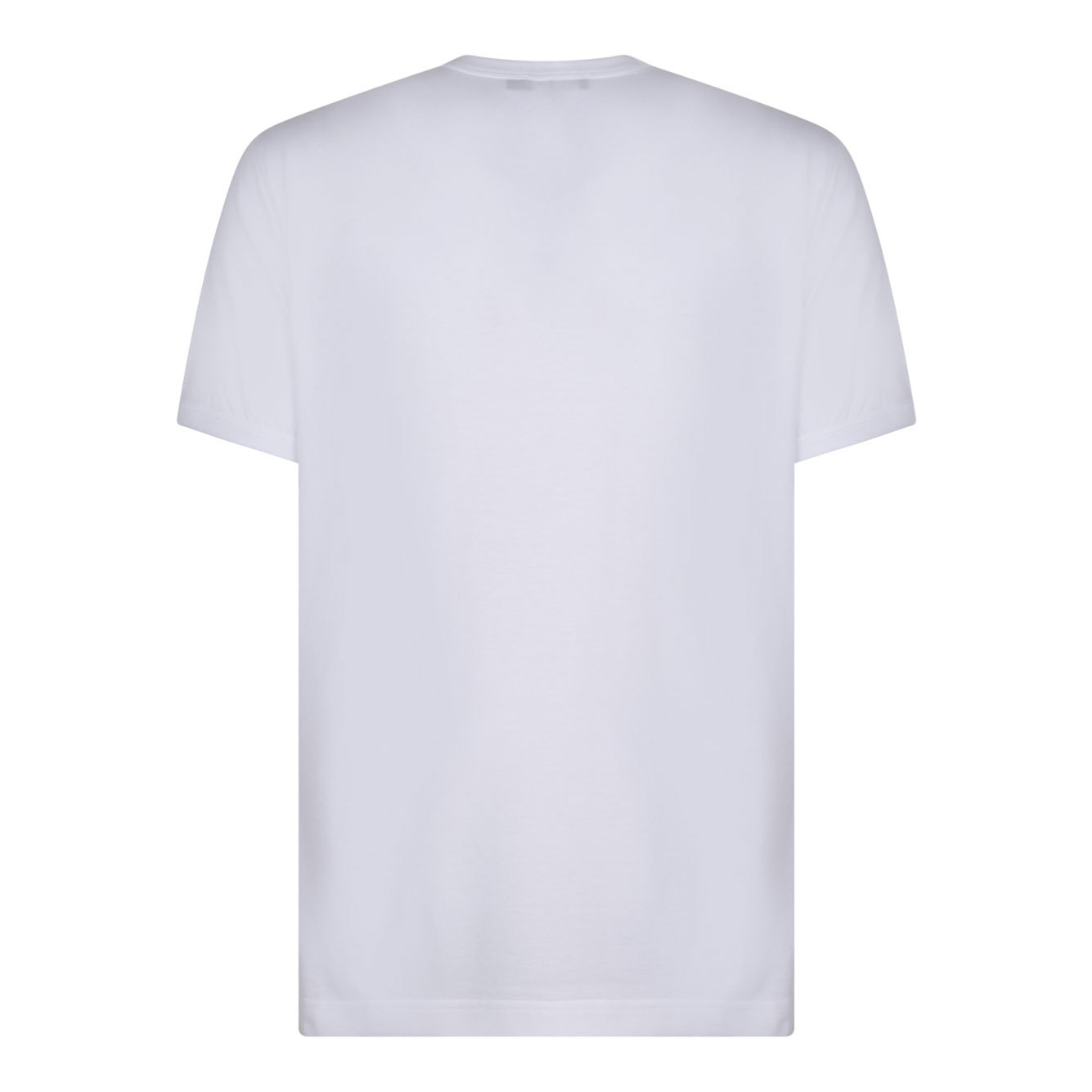 Dolce & Gabbana White Heraldic Patch Cotton T-shirt