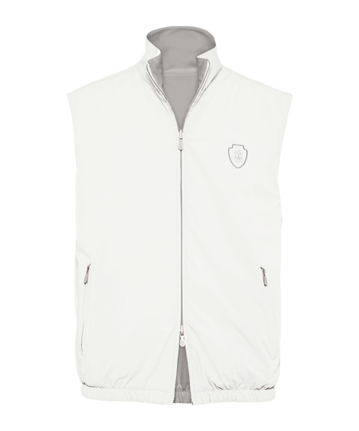Brunello Cucinelli Zippered Vest In White
